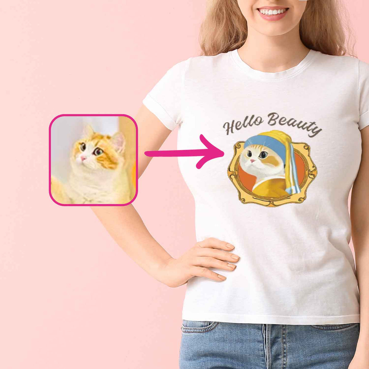 Custom Pet Tee - Personalized Pet Designs on Premium Cotton - Inthemart.com